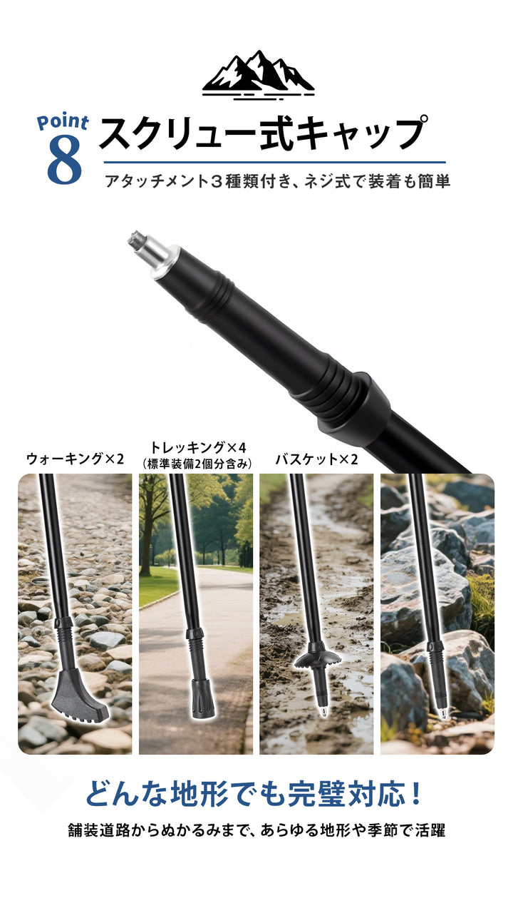 【新デザイン！1年間長期保証】 トレッキングポール 登山ストック 折りたたみ ウォーキングポール トレッキングステッキ 折り畳み 登山 ストック 軽量 100-120cm伸縮 ウォーキングステッキ 2本セット 登山杖 登山ポール 山登り ステッキ ハイキングポール 男性 女性 高齢者